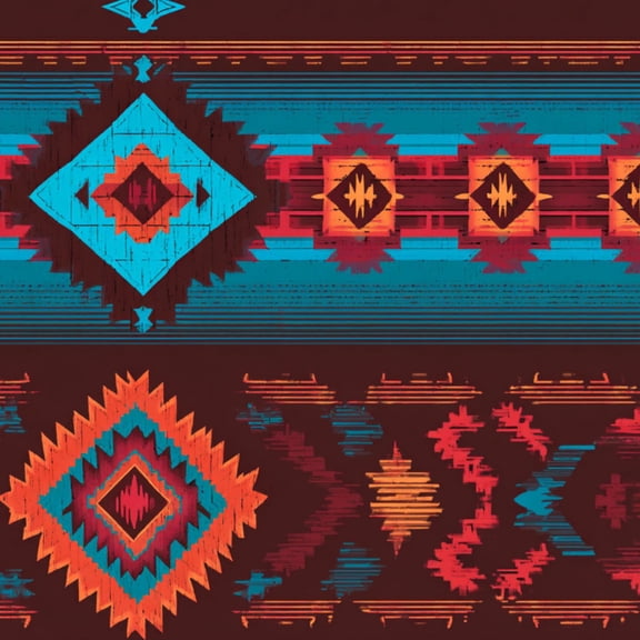 Peel and Stick Wallpaper Native American Southwest Aztec Navajo seamless Tribal geometric print 24in x 118in Contact Paper Removable Self Adhesive Wall Mural Wall Decor for Bedroom Kitchen Cabinets
