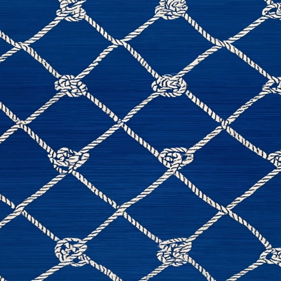 Peel and Stick Wallpaper Nautical Rope Blue Wall Mural 17.7in x 9.8ft Self Adhesive Removable Wall Paper Renter Friendly Wallpaper for Nursery Bedroom Cabinets