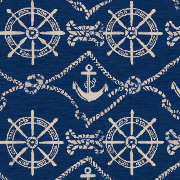 Peel and Stick Wallpaper Nautical Ship Wheels Anchors Rope Navy Wall Mural 23.6in x 9.8ft Self Adhesive Removable Wall Paper Renter Friendly Wallpaper for Nursery Bedroom Cabinets