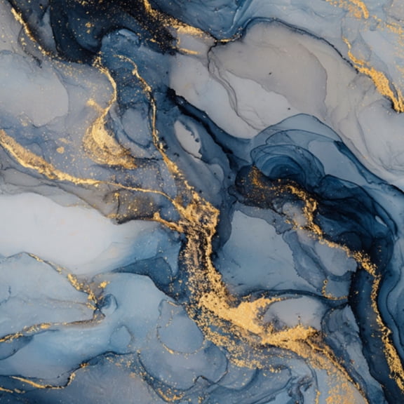 Peel and Stick Wallpaper Navy Blue gold Marble seamless 17.7"x118" Gold Veins Navy Ink Swirls Elegant Self Adhesive Contact Paper Removable Waterproof Wall Decor for Bedroom Kitchen Cabinets