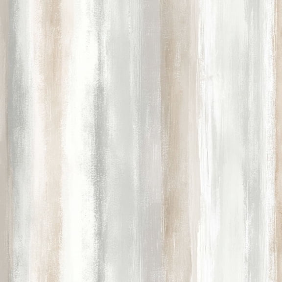 Peel and Stick Wallpaper Neutral Abstract Stripes Soft Tones Beige White Gray Wall Mural 23.6in x 9.8ft Self Adhesive Removable Wall Paper Renter Friendly Wallpaper for Nursery Bedroom Cabinets