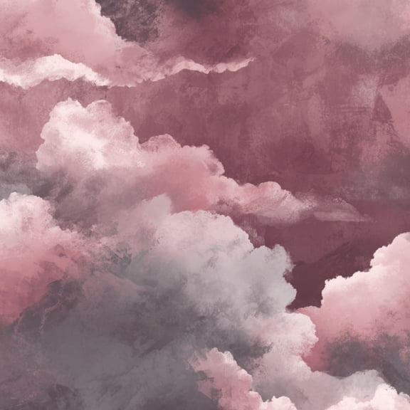 Peel and Stick Wallpaper Nostalgic Cloudscape Muted Sepia Soft Light Contact Paper for Walls Nursery 17.7in x 9.8ft Decorative Self Adhesive Stick on Wall Paper for Bedroom Drawers Bathroom