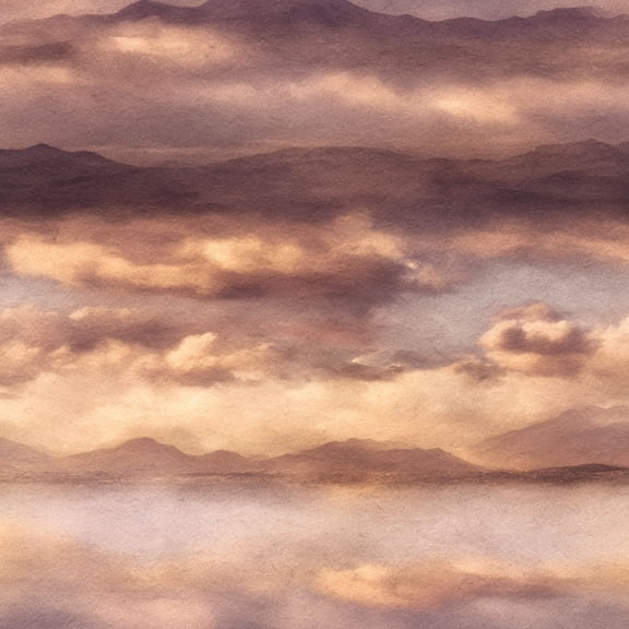 Peel and Stick Wallpaper Nostalgic Cloudscape Soft Haze Atmospheric Perspective Boho Contact Paper 23.6in x 9.8ft Wall Paper Self-Adhesive Vinyl for Drawer Liner Furniture Crafts Accent Walls