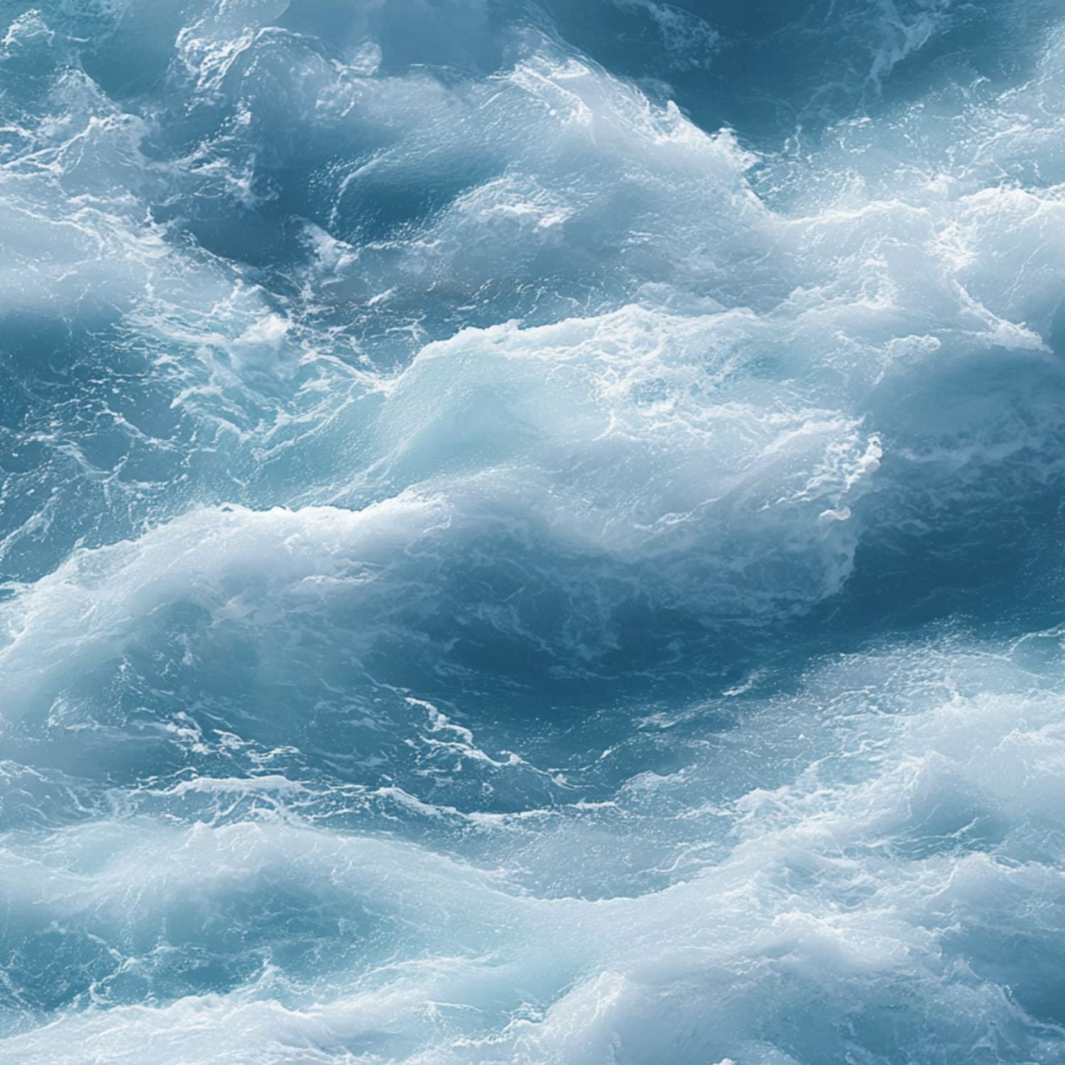 Peel and Stick Wallpaper Ocean Waves White Foam Turquoise Water sea ...