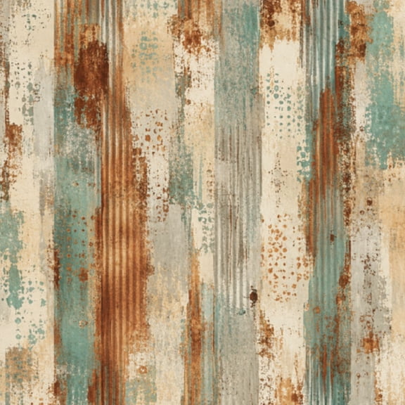 Peel and Stick Wallpaper Old wall rusty galvanized metal panel sheeting 24in x 118in Contact Paper Removable Self Adhesive Wall Mural Wall Decor for Bedroom Kitchen Cabinets