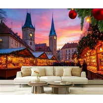 Peel and Stick Wallpaper Outdoors Prague Self Adhesive Wall Decal Wall Sticker Home Decor Modern Art Wall Mural Decor Self Adhesive and Removable 69in x 98in