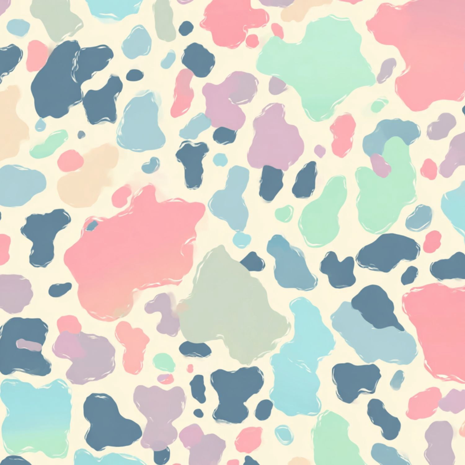 Peel and Stick Wallpaper Pastel Abstract Colorful Blotchy Cream Wall Mural 17.7in x 9.8ft Self Adhesive Removable Wall Paper Renter Friendly Wallpaper for Bedroom