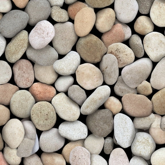 Peel and Stick Wallpaper Pebble Stone Texture Natural Beige Gray Tones Wall Mural 17.7in x 9.8ft Self Adhesive Removable Wall Paper Renter Friendly Wallpaper for Bedroom Fireplace Kitchen