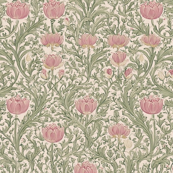 Peel and Stick Wallpaper Pink Floral Green Leaves Cream Wall Mural 23.6in x 9.8ft Self Adhesive Removable Wall Paper Renter Friendly Wallpaper for Nursery Bedroom Cabinets