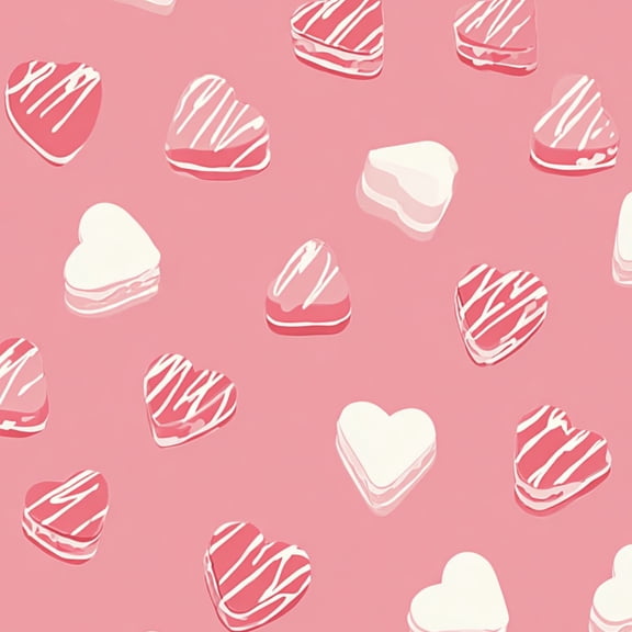 Peel and Stick Wallpaper Pink Heart Shaped Candies White Drizzle Soft Pink Wall Mural 23.6in x 9.8ft Self Adhesive Removable Wall Paper Renter Friendly Wallpaper for Nursery Bedroom Cabinets