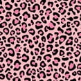 thumbnail image 1 of Peel and Stick Wallpaper Pink Leopard Print Black Accents 24in x 118in Contact Paper Removable Self Adhesive Wall Mural Wall Decor for Bedroom Kitchen Cabinets, 1 of 8