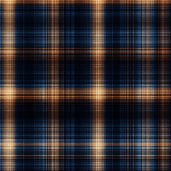 Peel and Stick Wallpaper Plaid Tartan Dark Blue Orange Grid Lines Wall Mural 23.6in x 9.8ft Self Adhesive Removable Wall Paper Renter Friendly Wallpaper for Nursery Bedroom Cabinets