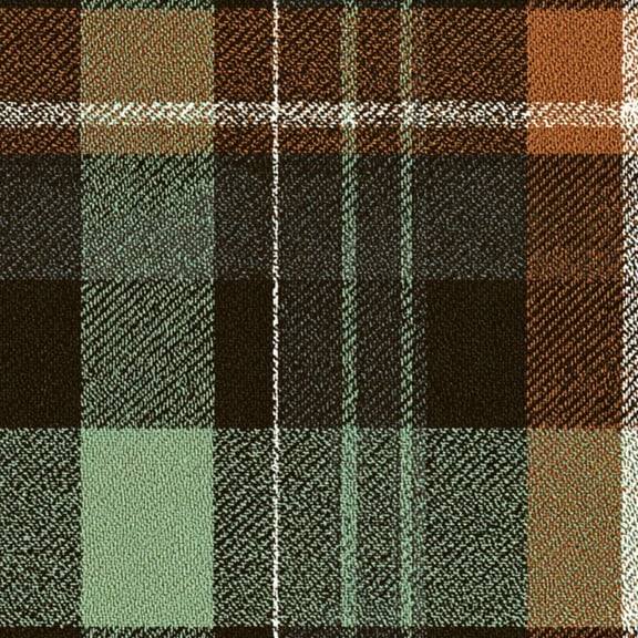 Peel and Stick Wallpaper Plaid brown green Herringbone tartan check plaid Wall Mural 23.6in x 9.8ft Self Adhesive Removable Wall Paper Renter Friendly Wallpaper for Bedroom Bathroom