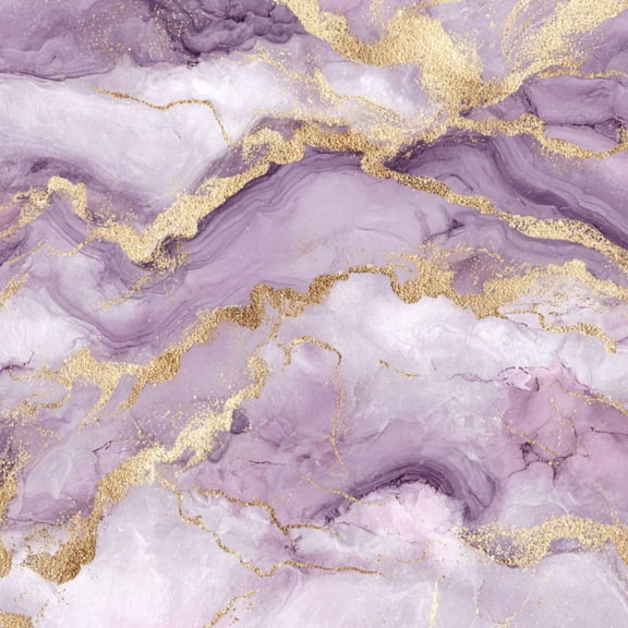 Peel and Stick Wallpaper Purple Gold Marble Abstract Texture Lavender Tones Metallic Veins Wall Mural 23.6in x 9.8ft Self Adhesive Removable Wall Paper Renter Friendly Wallpaper for Bedroom