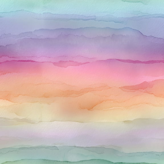 Peel and Stick Wallpaper Rainbow Pastels Stripe Watercolor Rainbow Brush Stroke Stripes 17.7"x118" Contact Paper Removable Self Adhesive Waterproof Wall Decor for Bedroom Kitchen Cabinets