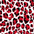 thumbnail image 1 of Peel and Stick Wallpaper Red Black Leopard Print White Wall Mural 17.7in x 9.8ft Self Adhesive Removable Wall Paper Renter Friendly Wallpaper for Bedroom Living Room Cabinets, 1 of 8