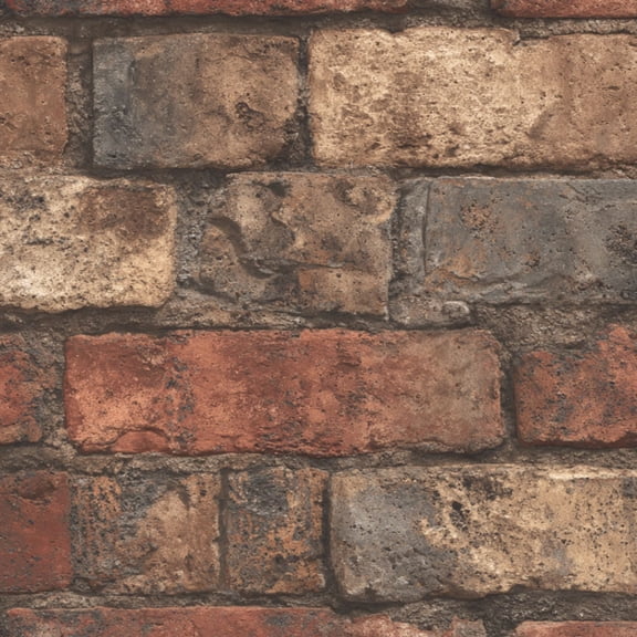 Peel and Stick Wallpaper Red Brick Faux 3D Vintage Brick Waterproof Accent Wall Bricks Red 17.7in x 118in Contact Paper Removable Self Adhesive Wall Mural Wall Decor for Bedroom Kitchen Cabinets