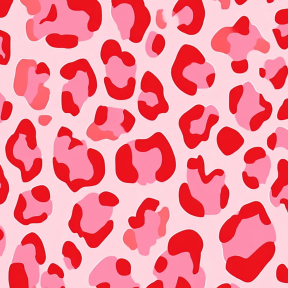 Peel and Stick Wallpaper Red Pink Leopard Print Soft Pink Wall Mural 23.6in x 9.8ft Self Adhesive Removable Wall Paper Renter Friendly Wallpaper for Nursery Bedroom Cabinets