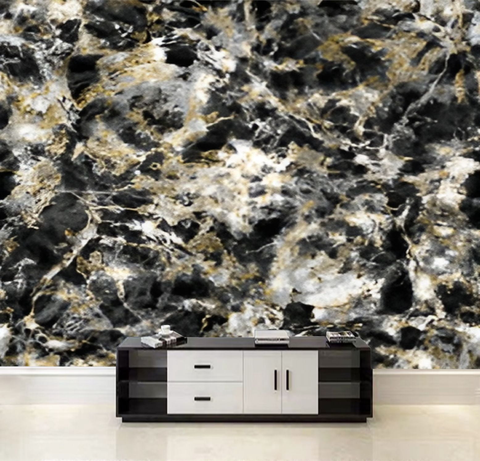 Peel and Stick Wallpaper Repeating Dark Marble Texture Canvas Texture ...