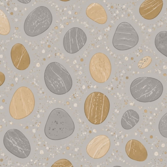 Peel and Stick Wallpaper River Pebble Stone Smooth Gray Brown Natural Zen Wall Mural 17.7in x 9.8ft Self Adhesive Removable Wall Paper Renter Friendly Wallpaper for Nursery Bedroom Cabinets