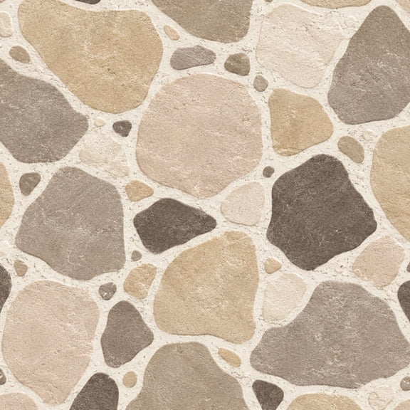 Peel and Stick Wallpaper Root Rocks Beige Smooth Stones Pebble Neutral Tones Irregular Shapes 17.7in x 118in Contact Paper Removable Self Adhesive Wall Mural Wall Decor for Bedroom Kitchen Cabinets