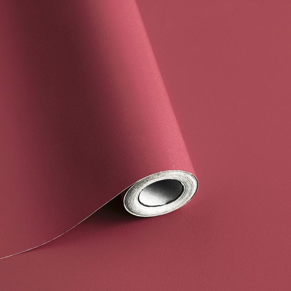 Peel and Stick Wallpaper Rose Red Contact Paper Solid Color Decorative Self Adhesive Removable Wallpaper Modern Contact Paper for Wall Vinyl Roll 118"x17.7"