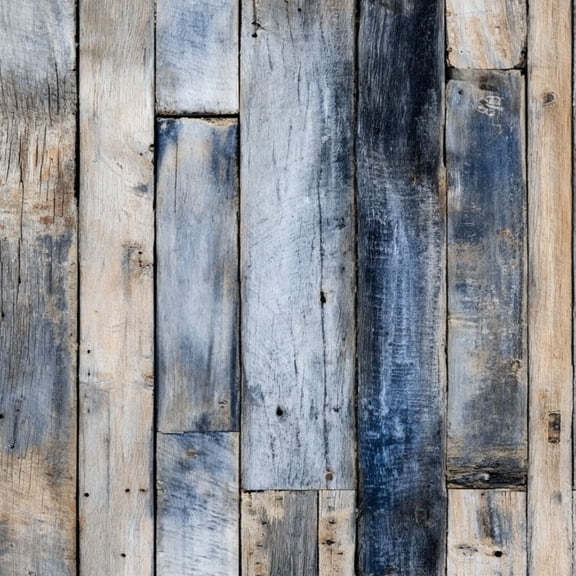 Peel and Stick Wallpaper Rustic Blue Brown Wooden Plank Wall Distressed Texture Wall Mural 17.7in x 9.8ft Self Adhesive Removable Wall Paper Renter Friendly Wallpaper for Nursery Bedroom Cabinets