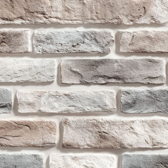 Peel and Stick Wallpaper Rustic Brick Effect Wall Neutral Tones Surface 24in x 118in Contact Paper Removable Self Adhesive Wall Mural Wall Decor for Bedroom Kitchen Cabinets