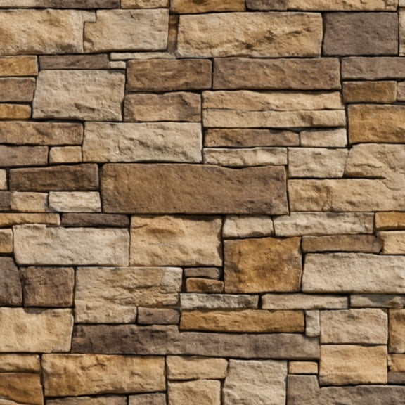 Peel and Stick Wallpaper Rustic Brown Beige Stacked Stone Wall 17.7in x 118in Contact Paper Removable Self Adhesive Wall Mural Wall Decor for Bedroom Kitchen Cabinets