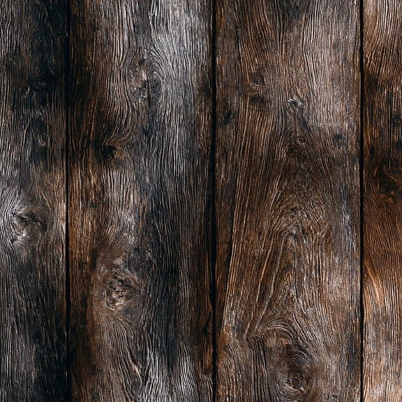 Peel and Stick Wallpaper Rustic Dark Wood Plank Texture Natural Grain Patterns Wall Mural 23.6in x 9.8ft Self Adhesive Removable Wall Paper Renter Friendly Wallpaper for Nursery Bedroom Cabinets