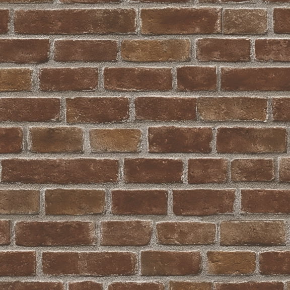 Peel and Stick Wallpaper Rustic Red Brick Wall Texture Rough Grout Detailing Wall Mural 17.7in x 9.8ft Self Adhesive Removable Wall Paper Renter Friendly Wallpaper for Nursery Bedroom Cabinets
