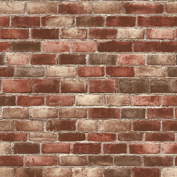 Peel and Stick Wallpaper Rustic Red Brown Brick Wall Texture for Interior Design Rustic Wall Mural 17.7in x 9.8ft Self Adhesive Removable Wall Paper Renter Friendly Wallpaper for Bedroom Cabinets