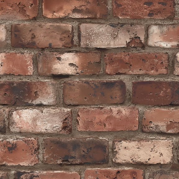 Peel and Stick Wallpaper Rustic Red Brown Brick Wall Texture Weathered Surface Rustic Wall Mural 23.6in x 9.8ft Self Adhesive Removable Wall Paper Renter Friendly Wallpaper for Bedroom Cabinets