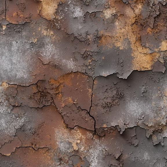 Peel and Stick Wallpaper Rustic Textured Rust Peeling Paint Surface Wall Mural 17.7in x 9.8ft Self Adhesive Removable Wall Paper Renter Friendly Wallpaper for Nursery Bedroom Cabinets