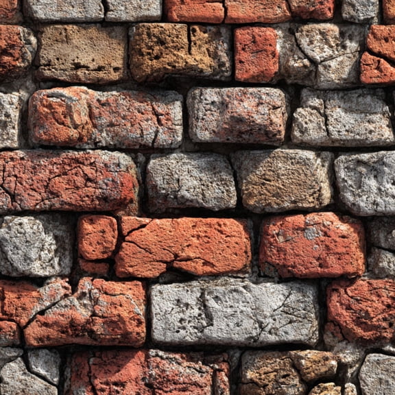 Peel and Stick Wallpaper Rustic Weathered Brick Wall Texture Wall Mural 23.6in x 9.8ft Self Adhesive Removable Wall Paper Renter Friendly Wallpaper for Bedroom Cabinets