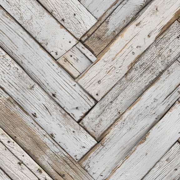 Peel and Stick Wallpaper Rustic Whitewashed Wood Effect Herringbone Floor Design 24in x 118in Contact Paper Removable Self Adhesive Wall Mural Wall Decor for Bedroom Kitchen Cabinets