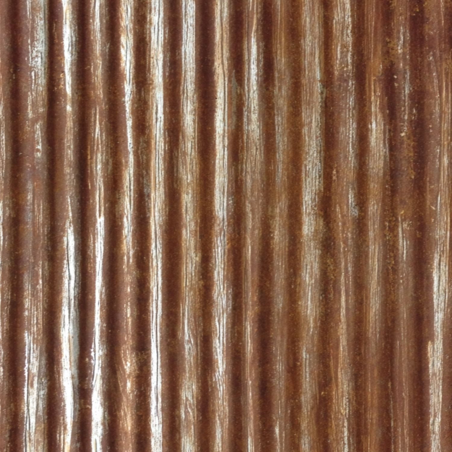 Removable Ridges Peel and Stick Wallpaper Rusty Corrugated Metal Texture Vertical Ridges ...