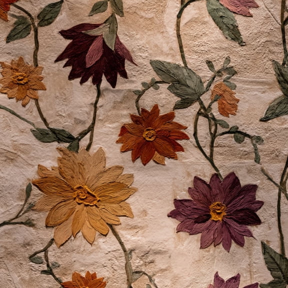 Peel and Stick Wallpaper Seamless Floral Vine Spring Decor Boho Wall Mural 23.6in x 9.8ft Self Adhesive Removable Wall Paper Renter Friendly Wallpaper for Nursery Bedroom Cabinets