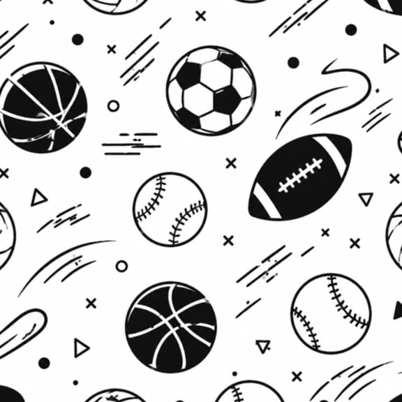 Peel and Stick Wallpaper Seamless Silhouettes Soccerballs Footballs 17.7in x 118in Contact Paper Removable Self Adhesive Wall Mural Wall Decor for Bedroom Kitchen Cabinets