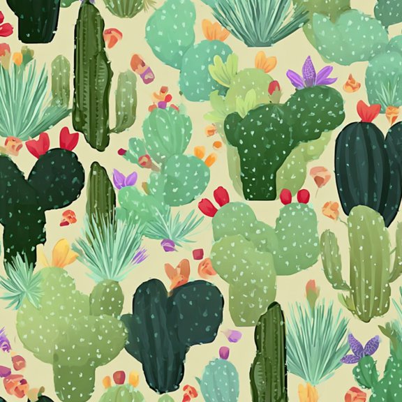 Peel and Stick Wallpaper Seamless Tileable Cactus Succulents Desert Western Wall Mural 23.6in x 9.8ft Self Adhesive Removable Wall Paper Renter Friendly Wallpaper for Nursery Bedroom Cabinets