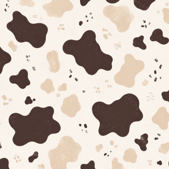 Peel and Stick Wallpaper Cow skin seamless Print animal hide brown ...