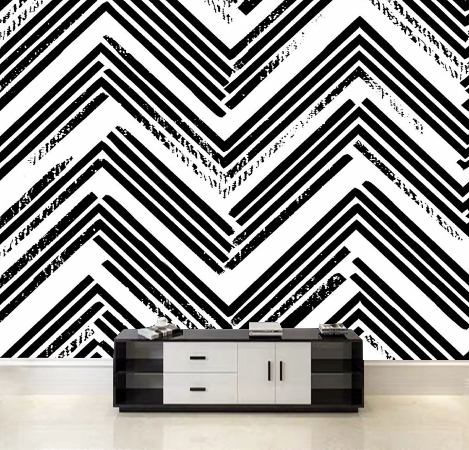 Curated visual reference: Fresh Look at Peel And Stick Wallpaper Seamless Pattern Grunge Oblique Black Segments