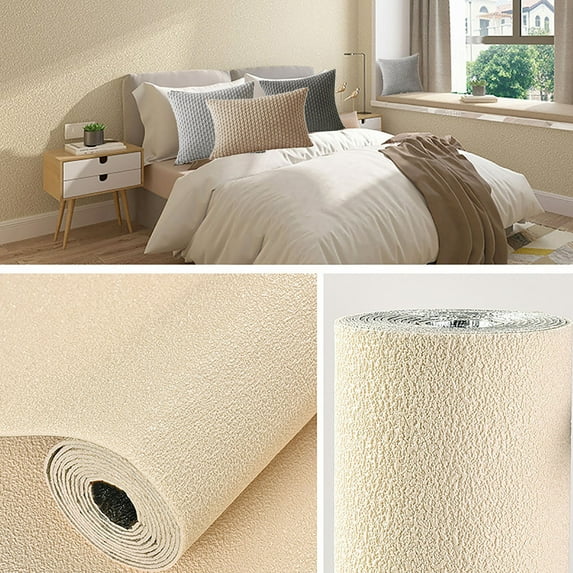 Peel and Stick Wallpaper,Self-Adhesive Waterproof Thickened PVC Vinyl Wallpaper,3D Vision Texture Removable Wallpaper for Bedroom,Living Room,Walls,Cabinets,Furniture - Easy to Clean