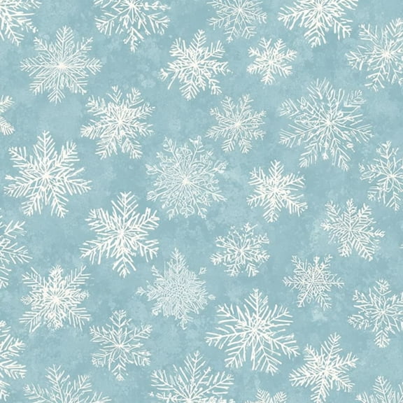 Peel and Stick Wallpaper Snowflakes Soft Blue Wall Mural 17.7in x 9.8ft Self Adhesive Removable Wall Paper Renter Friendly Wallpaper for Nursery Bedroom Cabinets