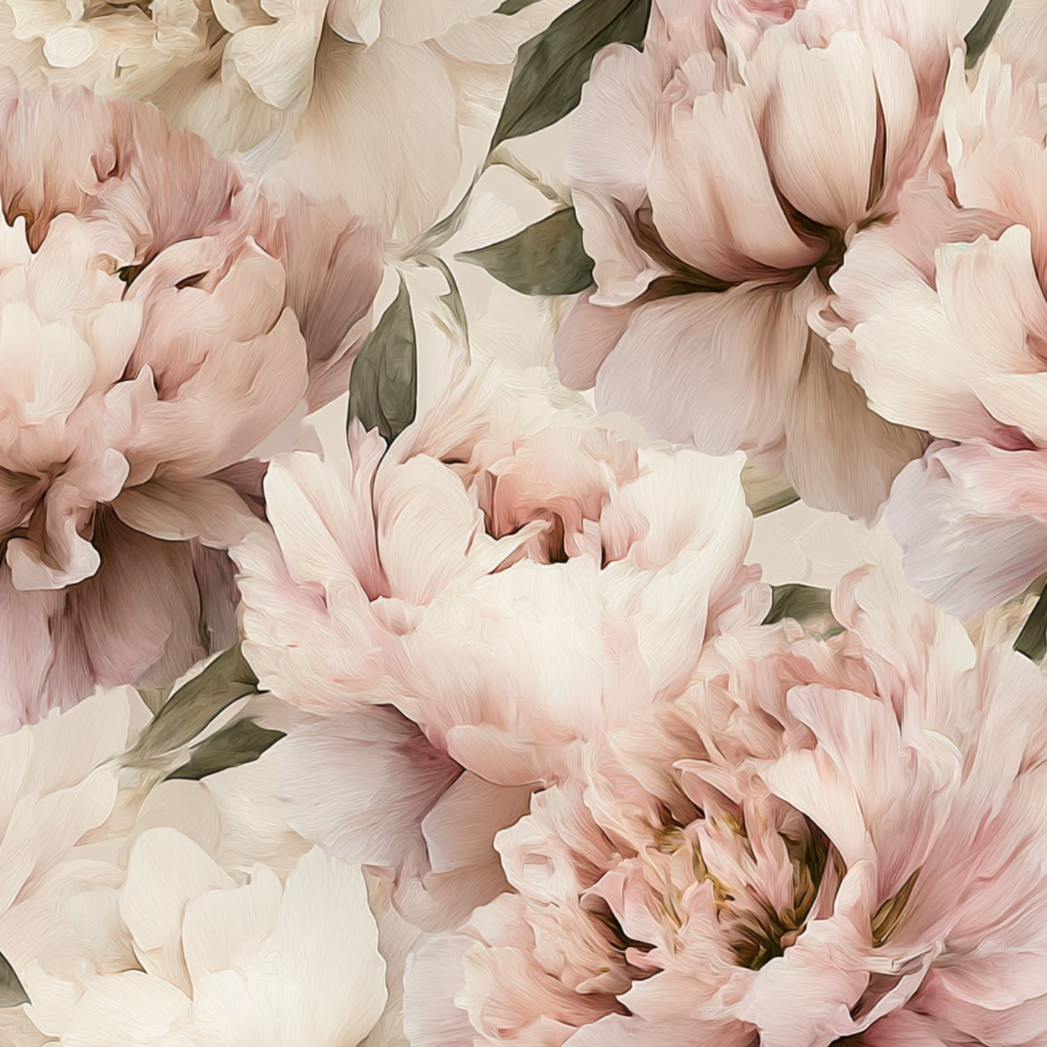 Peel and Stick Wallpaper Soft Pink Peony Floral Light Pastel Hues ...