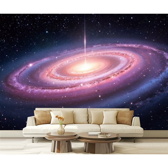 Peel and Stick Wallpaper Space Scenery Universe Theme 3D Mural Living Room Bedroom Playroom Modern Art Wall Mural Decor Self Adhesive and Removable 69in x 98in