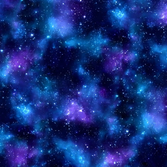 Peel and Stick Wallpaper Starry Nebula Deep Blue Purple Tones Cosmic Clouds Stars Wall Mural 17.7in x 9.8ft Self Adhesive Removable Wall Paper Renter Friendly Wallpaper for Nursery Bedroom