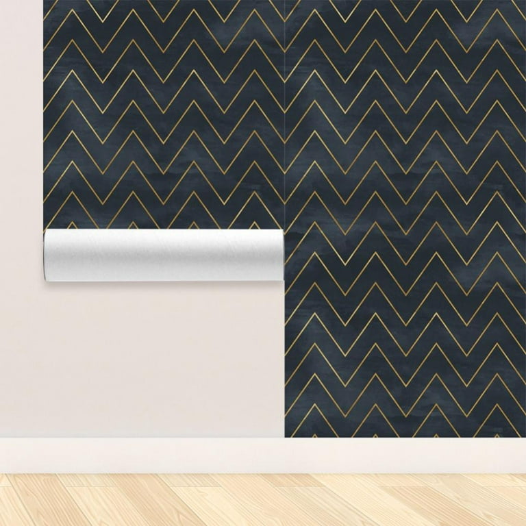 Golden Lines Wallpaper Self Adhesive Wallpaper, Removable