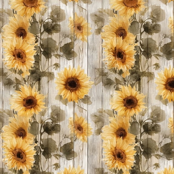 Peel and Stick Wallpaper Sunflower Floral Wooden Spring Decor Rustic Botanical Wall Mural 23.6in x 9.8ft Self Adhesive Removable Wall Paper Renter Friendly Wallpaper for Nursery Bedroom Cabinets