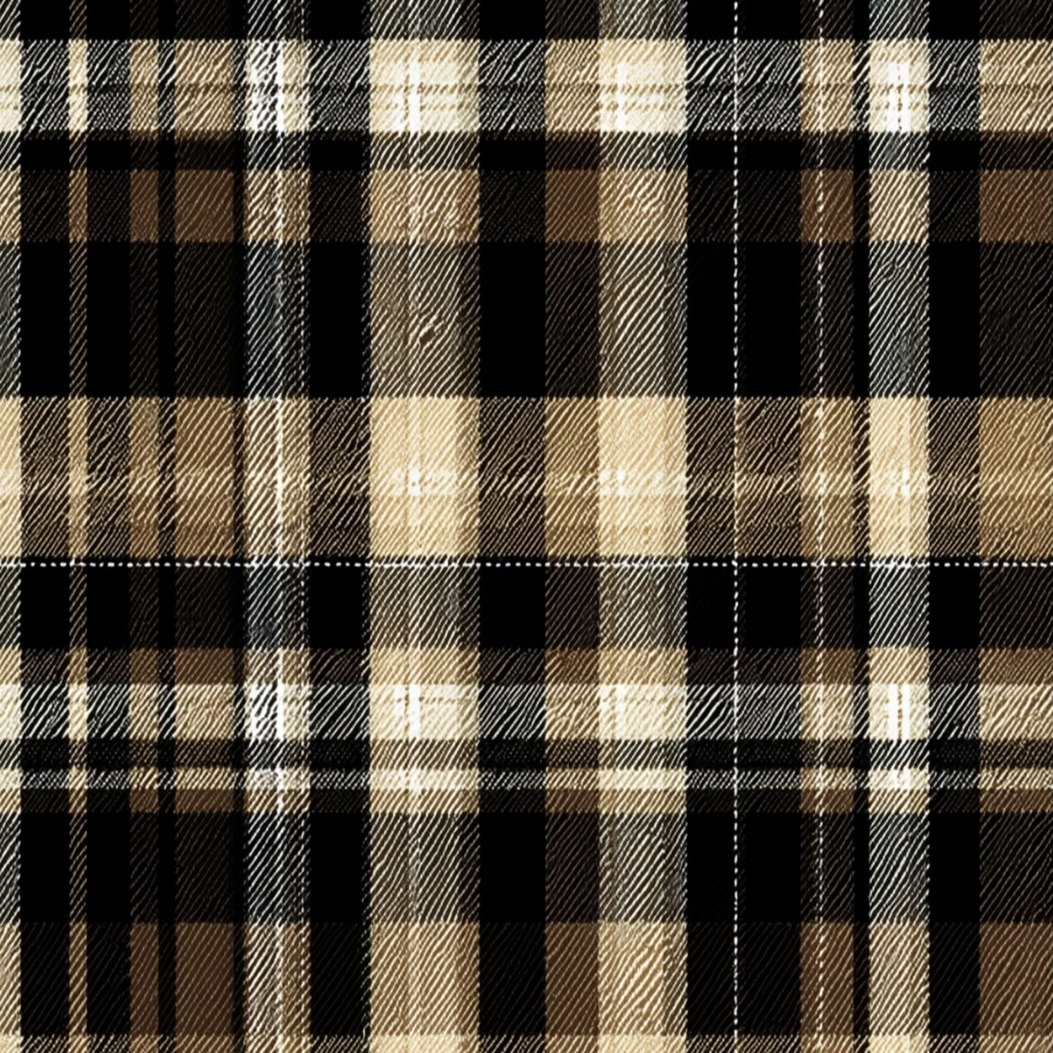 Peel and Stick Wallpaper Tartan plaid gold brown beige black Modern herringbone Wall Mural 23.6in x 9.8ft Self Adhesive Removable Wall Paper Renter Friendly Wallpaper for Bedroom Nursery